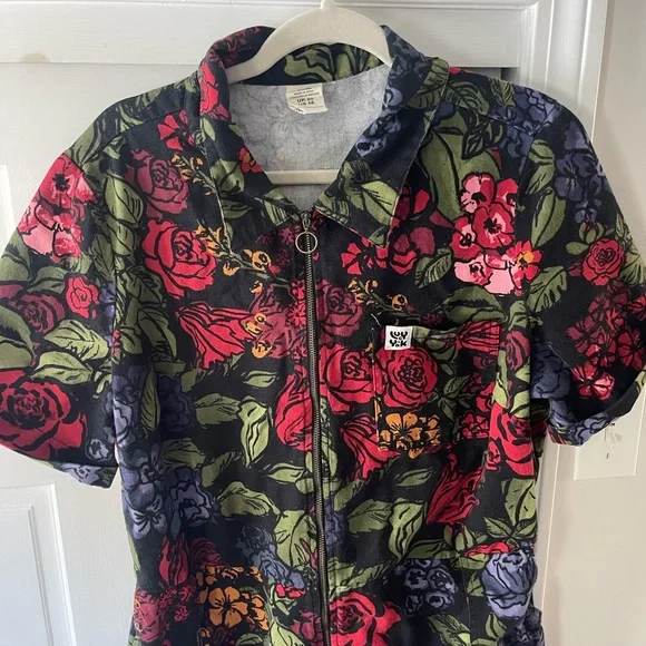 Lucy & Yak Ragan Cotton Jumpsuit in Maria Print - Picture 2 of 7